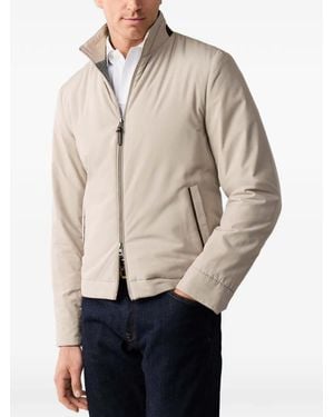 Hackett Water-Resistant Zip-Up Jacket - Natural