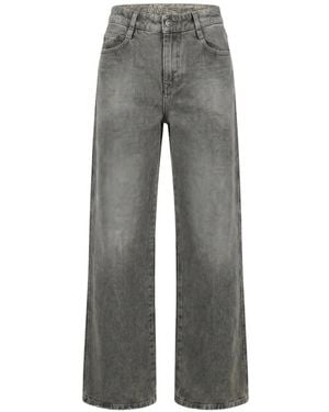 Ermanno Scervino Faded Straight-Leg Jeans - Gray