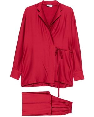 Silkylicious Silk Pyjama Set - Red