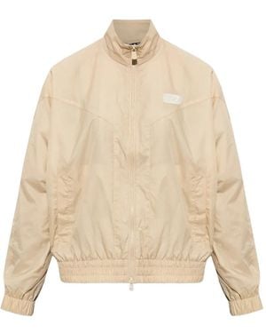 EA7 Stand-Up Collar Lightweight Jacket - Natural
