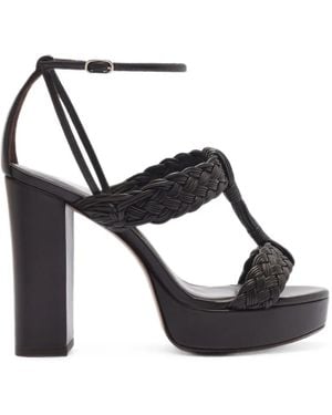 Alexandre Birman Thalia Plateau-Sandalen Mit Flechtdetail 110Mm - Weiß