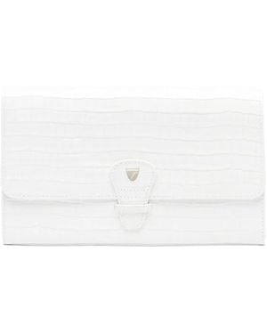 Aspinal of London Cartera de piel - Blanco