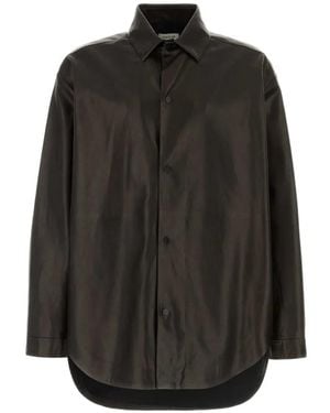 Fear Of God Oversized Leather Shirt - Black