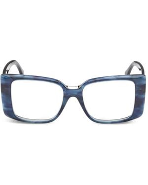 Max Mara Eyewear Square-Frame Glasses - Blue