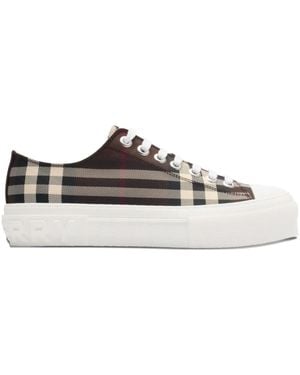 Burberry Zapatillas bajas a cuadros - Marrón
