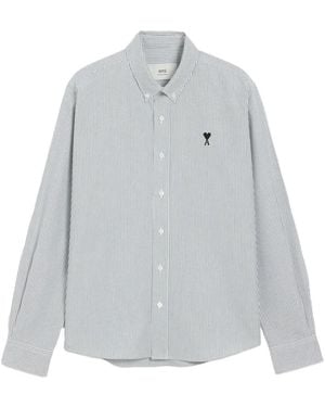 Ami Paris Striped Shirt - Grey