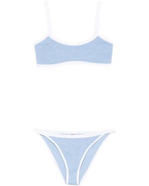 Hunza G Tyler Textured Bikini - Blue