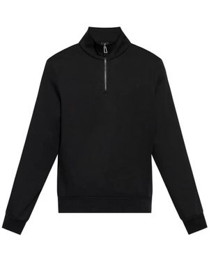Paul Smith Side-Stripe Quarter-Zip Sweatshirt - Black