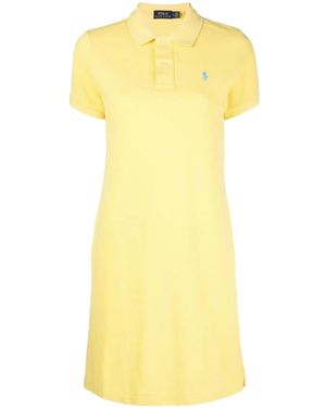 Polo Ralph Lauren Cotton Mesh Polo Dress - Yellow