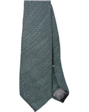 Canali Cravatta Con Finitura Texture - Blu