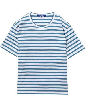 Junya Watanabe Striped T-Shirt - Blue