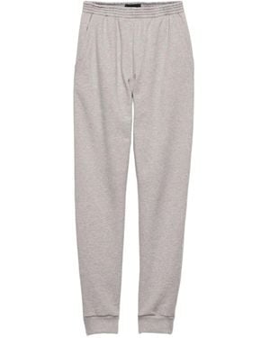 Prada Katoenen Fleece Joggingbroek - Grijs
