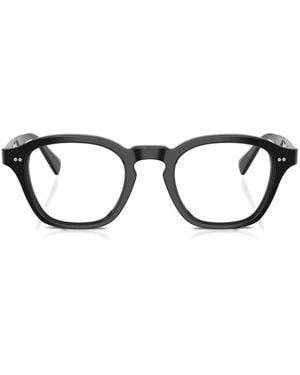 Oliver Peoples Eyles-R Geometric-Frame Glasses - Black