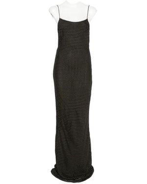 ANDAMANE Ninfea Polka-Dot Maxi Dress - White