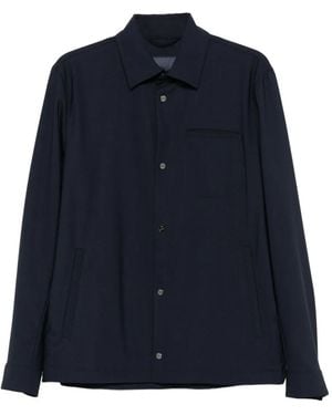 Herno Button-Fastening Pocket Jacket - Blue