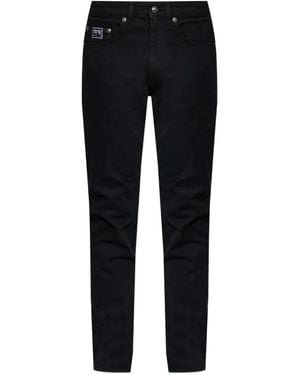 Versace Jeans Couture Logo Patch Jeans - Black