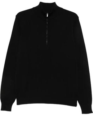 FILIPPO DE LAURENTIIS Half-Zip Jumper - Black