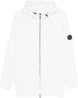 C.P. Company Kapuzenjacke Mit Reißverschluss - Weiß