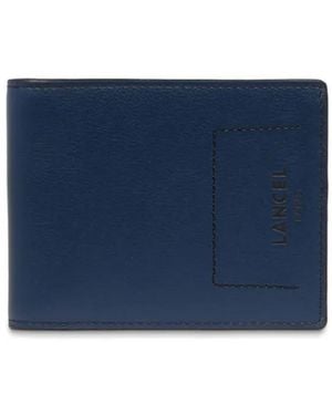 Lancel Bi-Fold Leather Wallet - Blue