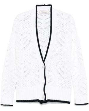 Blumarine Cardigan Traforato - Bianco