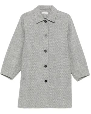 Liviana Conti Herringbone-Pattern Coat - Grey