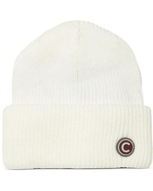 Colmar Ribbed-Knit Beanie Hat - White