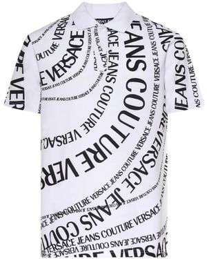 Versace Jeans Couture Logo-Print Polo Shirt - White
