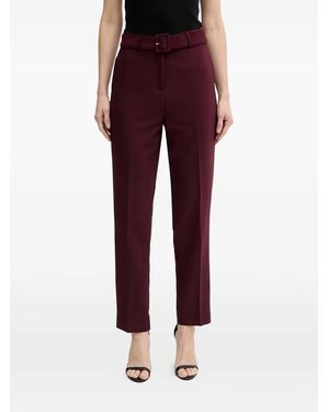 Morgan Belted Trousers - Red