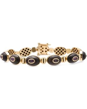 Eddie Borgo Callie Ebony Amethyst Bracelet - Metallic