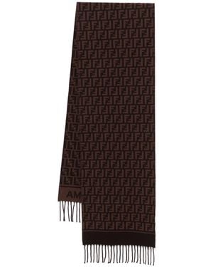 Fendi Ff Cashmere Scarf - Brown