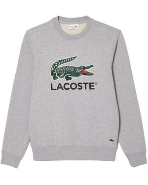 Lacoste Logo Classic-Fit Sweatshirt - Gray