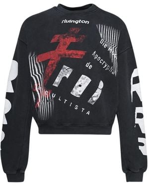 RIVINGTON roi Rebis Crew-Neck Sweatshirt - Blue