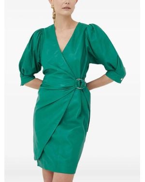 Day Birger et Mikkelsen Puff-Sleeves Ring Mini Dress - Green