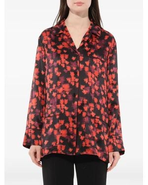 Givenchy Abstract Floral Print Shirt - Red