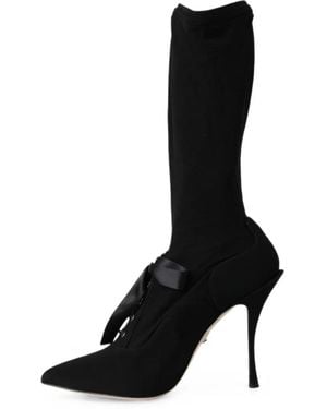 Dolce & Gabbana Lace-Up Boots - Black