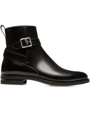 Bally Filly バックルストラップ レザーブーツ - ブラック