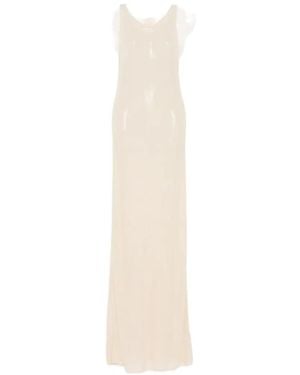 Ruohan Sleeveless Knit Dress - White