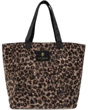 Kurt Geiger Holborn Tote Bag Mit Leopardenprint - Schwarz