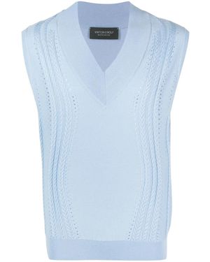 Viktor & Rolf Chaleco Con Cuello En V - Azul