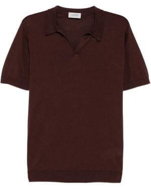 John Smedley Noah Skipper Collar Shirt - Red