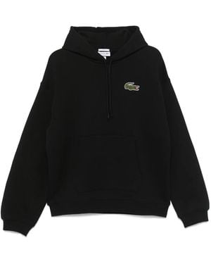 Lacoste クロコパッチ パーカー - ブラック