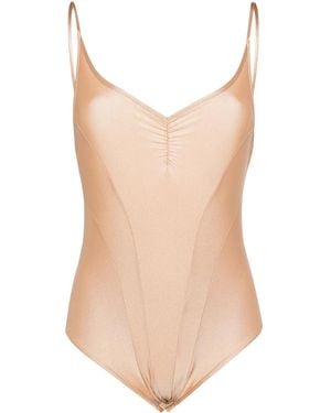 ALAINPAUL Body Con Scollo A V - Neutro