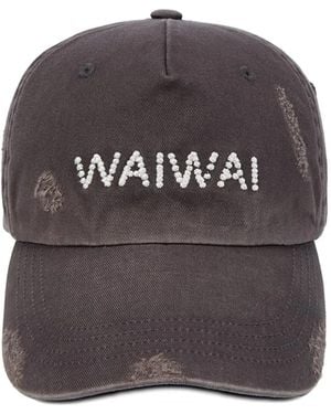 OPEN YY Gorra Trucker Bordada Con Efecto Envejecido - Gris