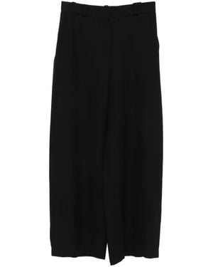 Giorgio Armani Sequin-Embellished Palazzo Pants - Black