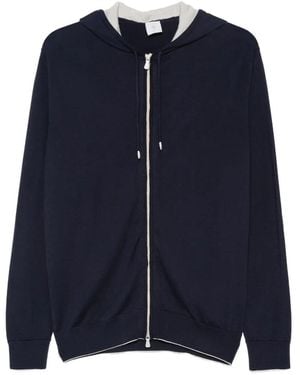 Eleventy Sudadera Con Capucha Y Cordones - Azul