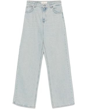 Blumarine Logo-Embroidered Jeans - Blue