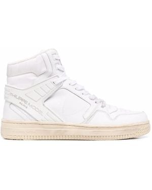Philippe Model High-Top Leather Trainers - White