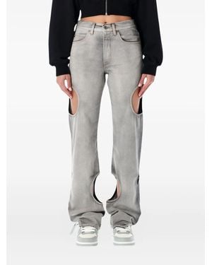 Off-White c/o Virgil Abloh Meteor カットアウト ジーンズ - ブラック