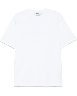 MSGM Logo-Print T-Shirt - White