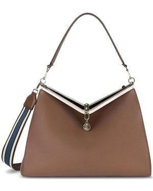 Etro Vela レザーショルダーバッグ L - ブラウン